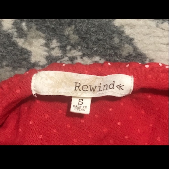 Ruffle one shoulder top mini polka dot rockabilly - Picture 3 of 3